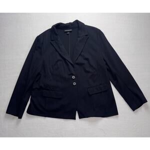 Black Lane Bryant 2 Button Blazer